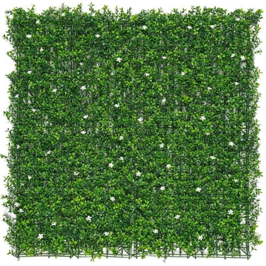 jardin vertical avec fleurs de jasmin couleur verte 1 x 1 m