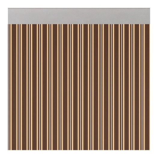 rideau de porte modele ferrara opaque marron-ivoire couleur 90x210cm m63122 acudam