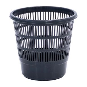 2 poubelle 16l grille couleur noir