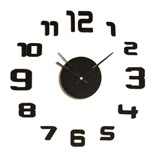 2 horloge adhesive noire ø35 cm caison
