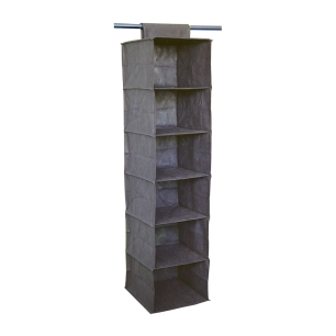 étagère 6 étagères 30x30x120cm tissu intissé mondex