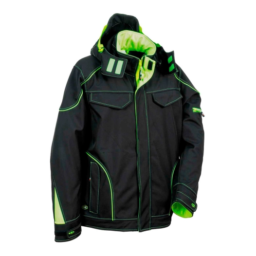 veste softshell tecka noir lime cofra taille 64