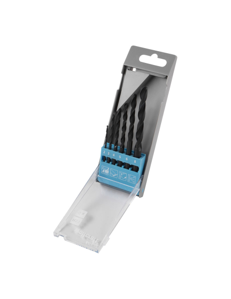 jeu de forets pour métal hss fl, 6 pièces, ø2-8mm 8453000 wolfcraft