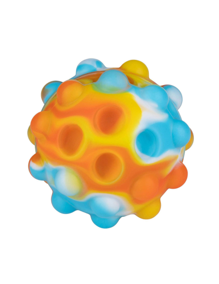 6 balle anti-stress bulle ø7cm couleurs assorties eddy toys