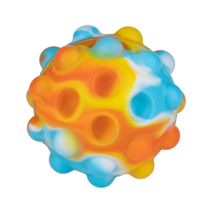 6 balle anti-stress bulle ø7cm couleurs assorties eddy toys