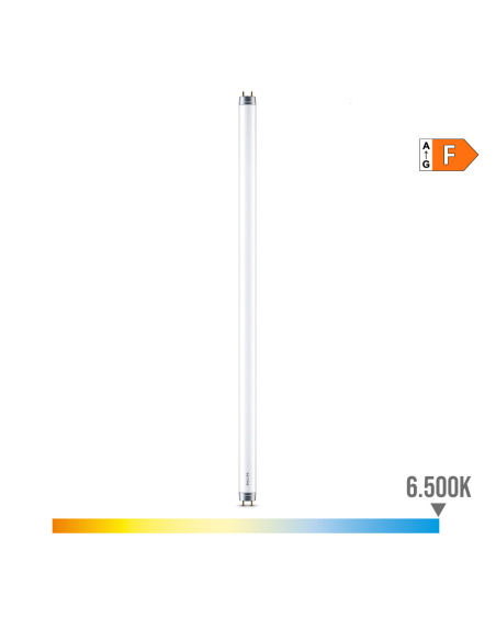 4 tube led t8 8w 800lm g13 6500k lumière froide ø2,78x60cm philips