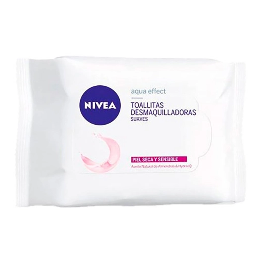 3 nivea lingettes démaquillantes peaux sèches et sensibles 25 unit.