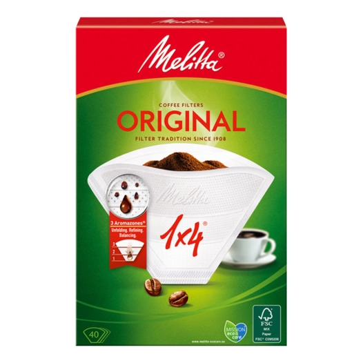 filtre a cafe 1-2 tasses 40 unit. melitta