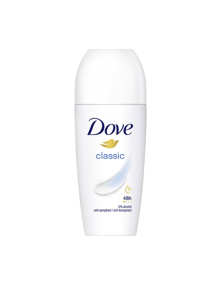 Dove Classic Déodorant Roll-on Protection 48h et soin hydratant - DOVE