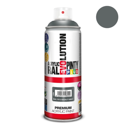 peinture en aérosol pintyplus evolution 520cc ral 7012 gris basalte