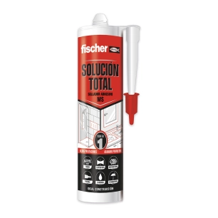 mastic d'étanchéité adhésive 546189 fischer ms cristal transparent 290ml