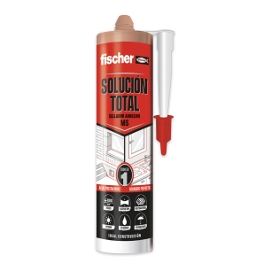 mastic d'étanchéité adhésive 546186 fischer brun 290ml