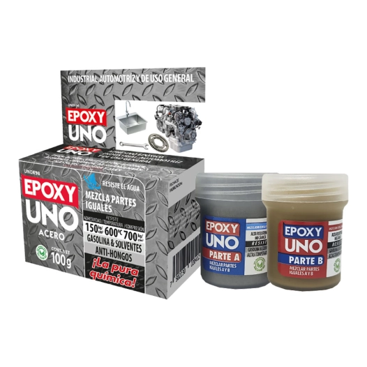 adhésif époxy général acier 100gr unoa98 fusion epoxy étiquette noire