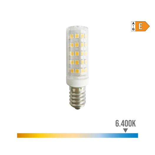 ampoule led tubulaire e14 6,5w 800lm 6.400k lumière froide. edm