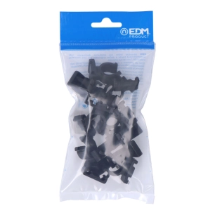 5 pack 10 collier de serrage nylon noir pour tuyau ferroplast m16 edm