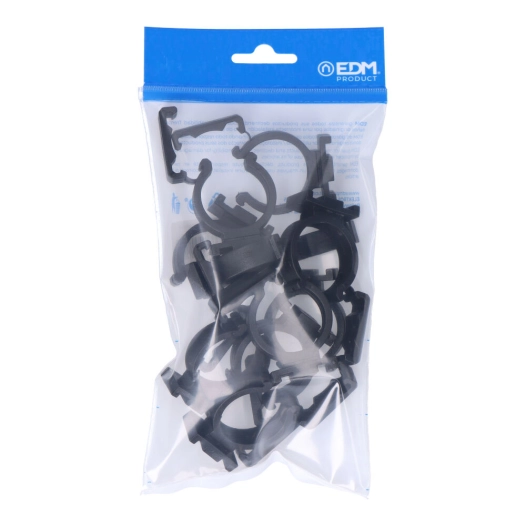 5 pack 10 collier de serrage nylon noir pour tuyau ferroplast m32 edm