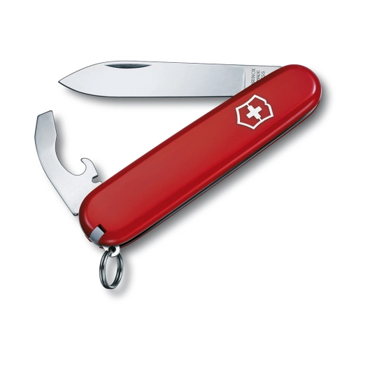 couteau de poche bantam rouge, 8 fonctions, 23x11x84mm, poids 33g. victorinox