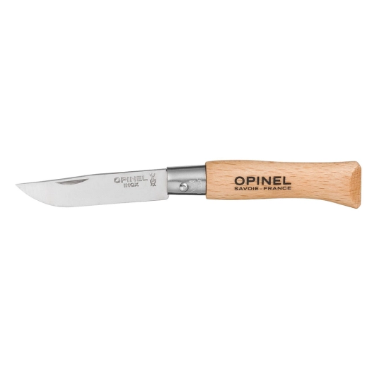 couteau de poche nº4, lame en acier inoxydable de 5 cm. opinel