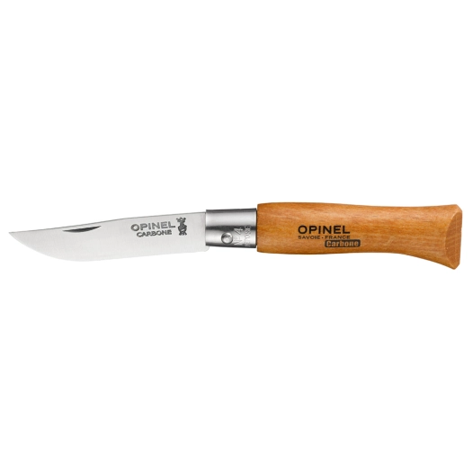 couteau de poche en acier au carbone nº4, lame de 5cm. opinel