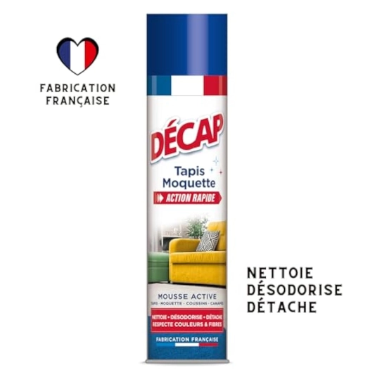 Spray Mousse Nettoyante Tapis Moquette 600ml - DECAP