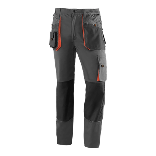 pantalon haut de gamme gris/noir/orange.taille s. juba