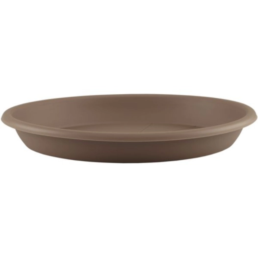 Soucoupe pot de fleur ronde 26cm taupe