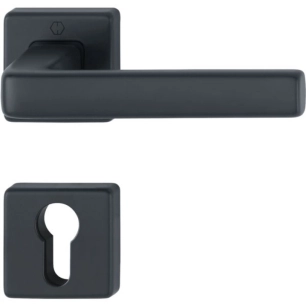 Béquille de porte noir Dublin