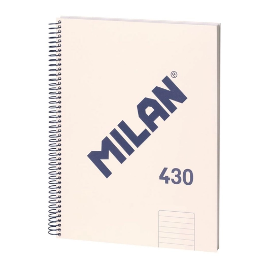 3 carnet a4 (7mm) beige. avec spirale.