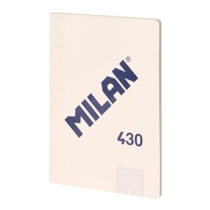 3 carnet carré a4 collé, beige.