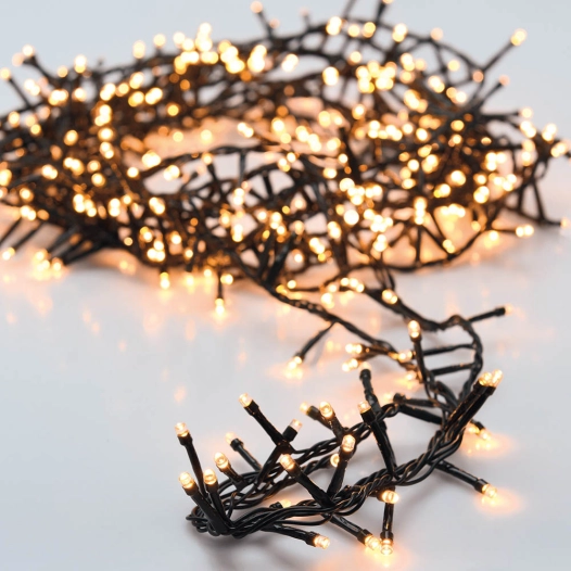 guirlande 400 leds multifonction blanc chaud 11m usage extérieur ip44