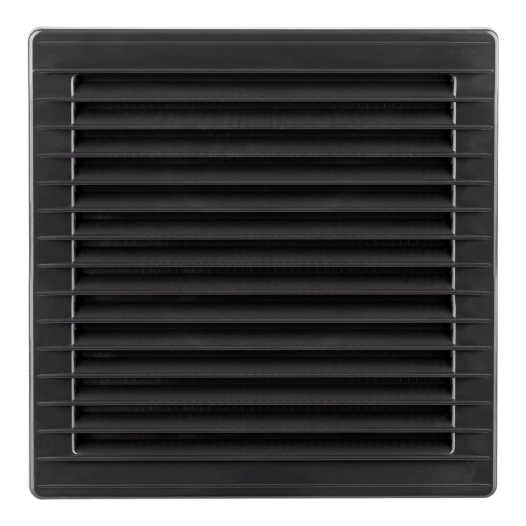 grille d'aération carrée encastrée réglable ø 80-150 avec moustiquaire 170x170x11,5mm abs gris anthracite