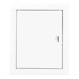 couvercle collecteur rectangulaire encastré acier blanc 20x25cm