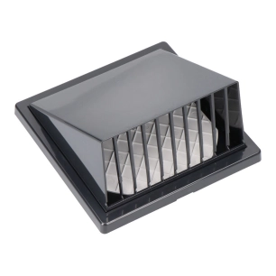 grille d'aération avec hotte abs ø 100mm gris anthracite