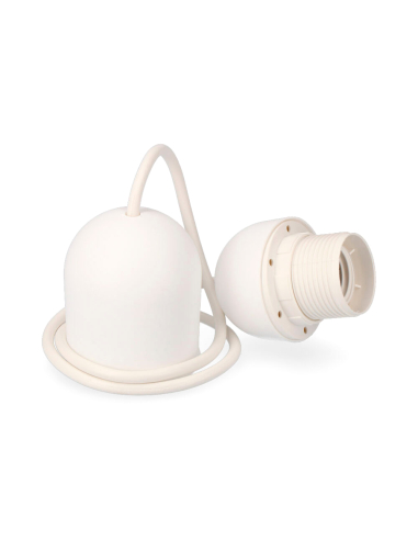 kit de suspension blanc e-27 longueur 80cm