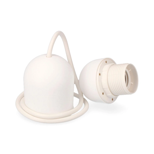 kit de suspension blanc e-27 longueur 80cm