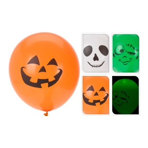 pack 3 ballons halloween avec led.
