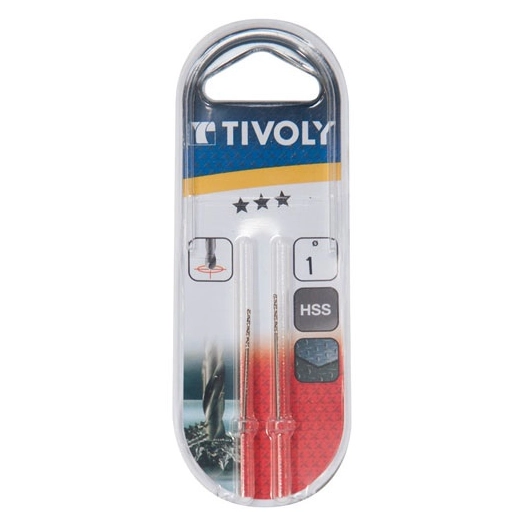 foret métaux tx d.1.0 mm blister de 2 - tivoly