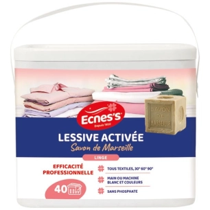 lessive poudre ecness activée sans phosphate 2.7kg - ecness