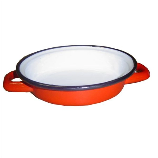 plat à œuf 18 cm - rouge d'antan - beka