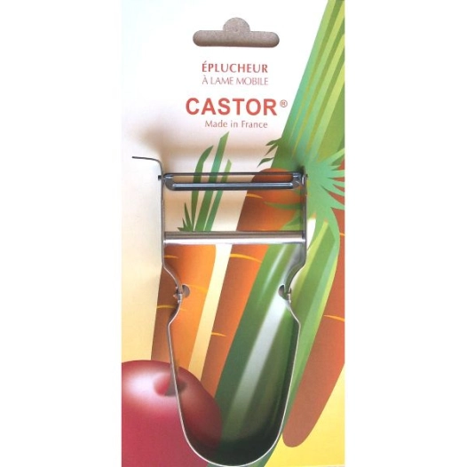 rasoir à légumes inox / blister - castor - rusillon