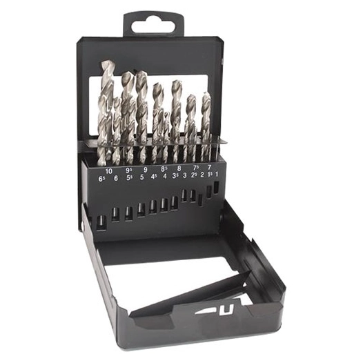 forets hss coffret métal 19p.tecn'x de 1 à 10mm - riss