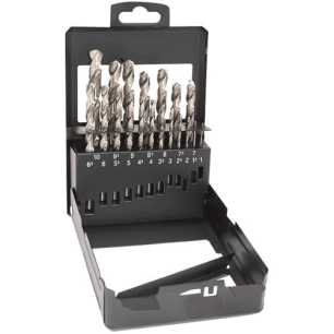 forets hss coffret métal 19p.tecn'x de 1 à 10mm - riss