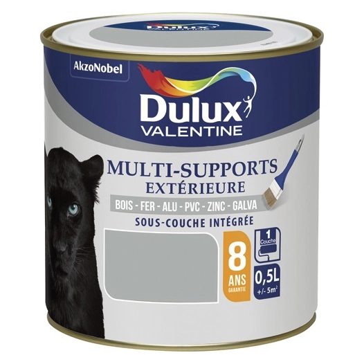 valentine multisupport extérieure 0.5l gris franc - dulux valentine