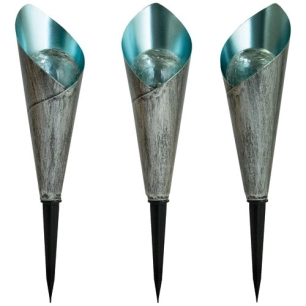borne solaire design finition métal craquelé et verre x3 - ezsolar