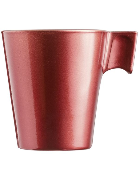 6 tasse à expresso 8 cl rouge astral - flashy - luminarc
