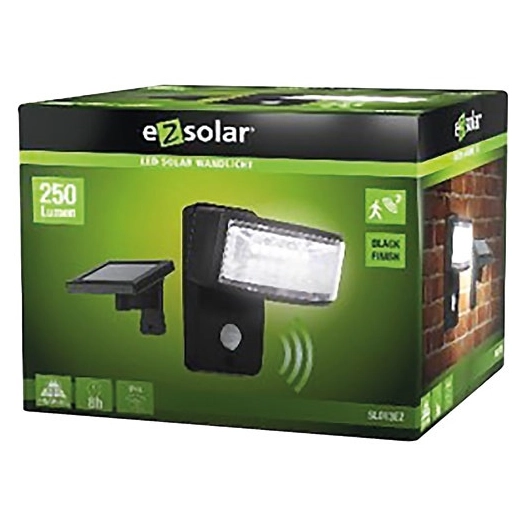 applique solaire 250 lumens 12 leds détecteur mouvements - ezsolar