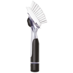 brosse à vaisselle distributrice de savon avec manche - oxo