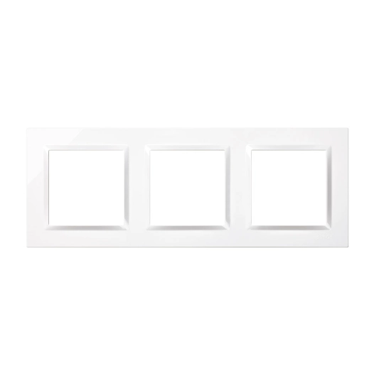 2 cadre 3 éléments blanc