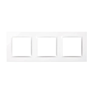 2 cadre 3 éléments blanc