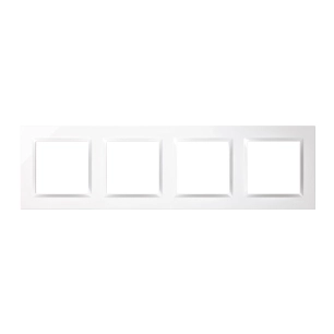 2 cadre 4 éléments blancs série 10.